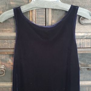 Blue Velvet Party Dress
